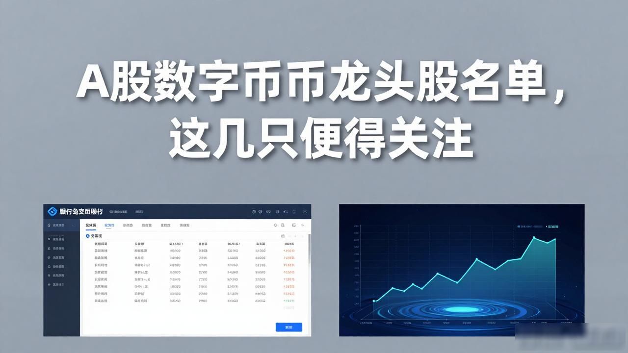 A股数字货币龙头股名单,这几只值得关注