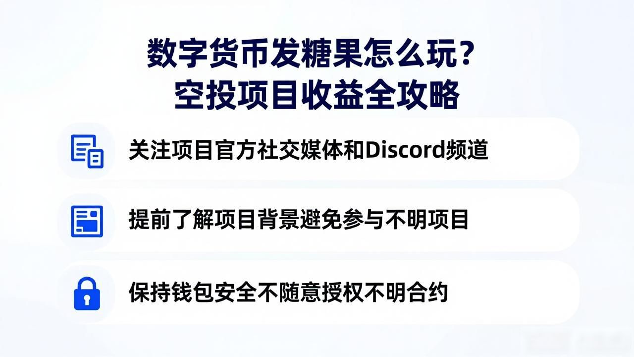 数字货币发糖果怎么玩？空投项目收益全攻略