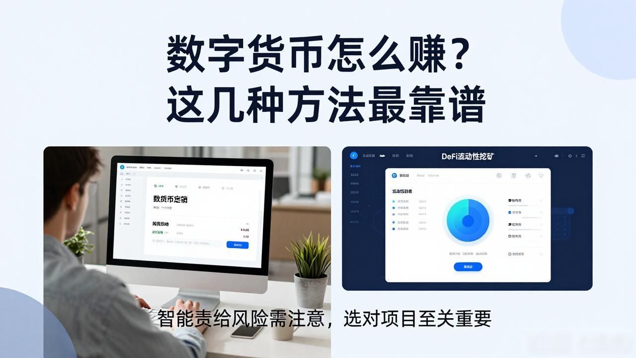 数字货币怎么赚?这几种方法最靠谱