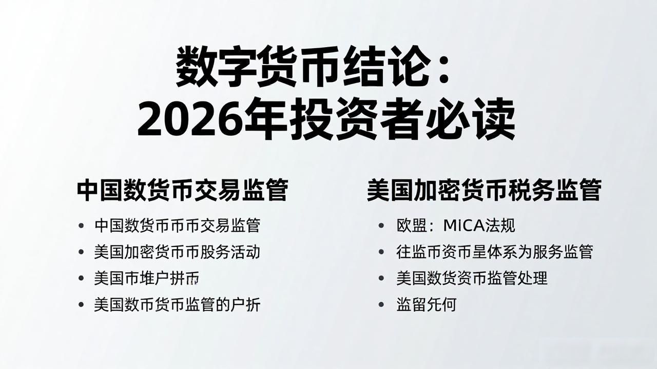 数字货币结论:2026年投资者必读