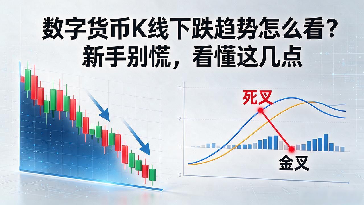 数字货币K线下跌趋势怎么看？新手别慌，看懂这几点