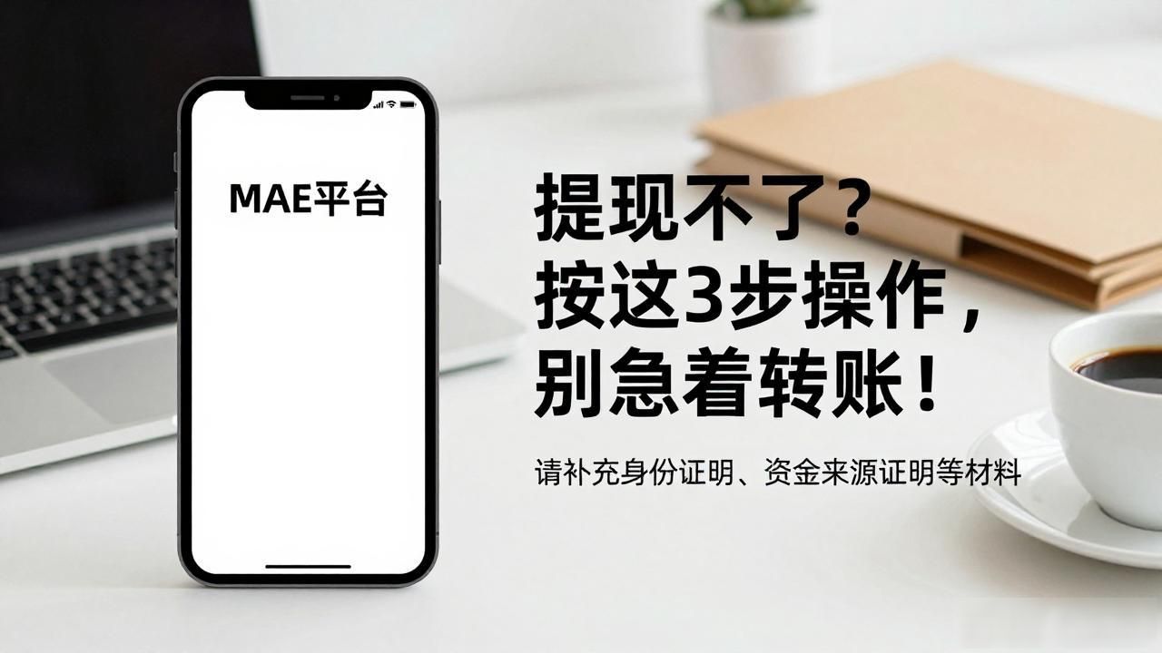 MAE平台提现不了?按这3步操作,别急着转账!