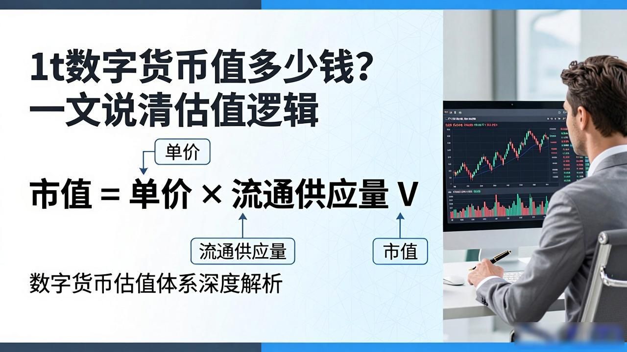 1t数字货币值多少钱?一文说清估值逻辑