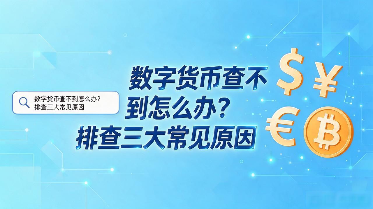 数字货币查不到怎么办?排查三大常见原因