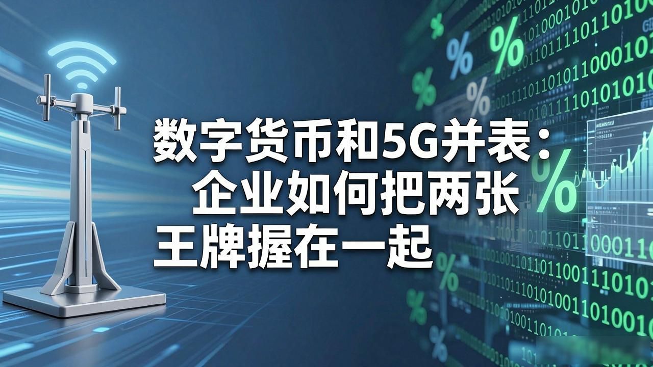 数字货币和5G并表:企业如何把两张王牌握在一起