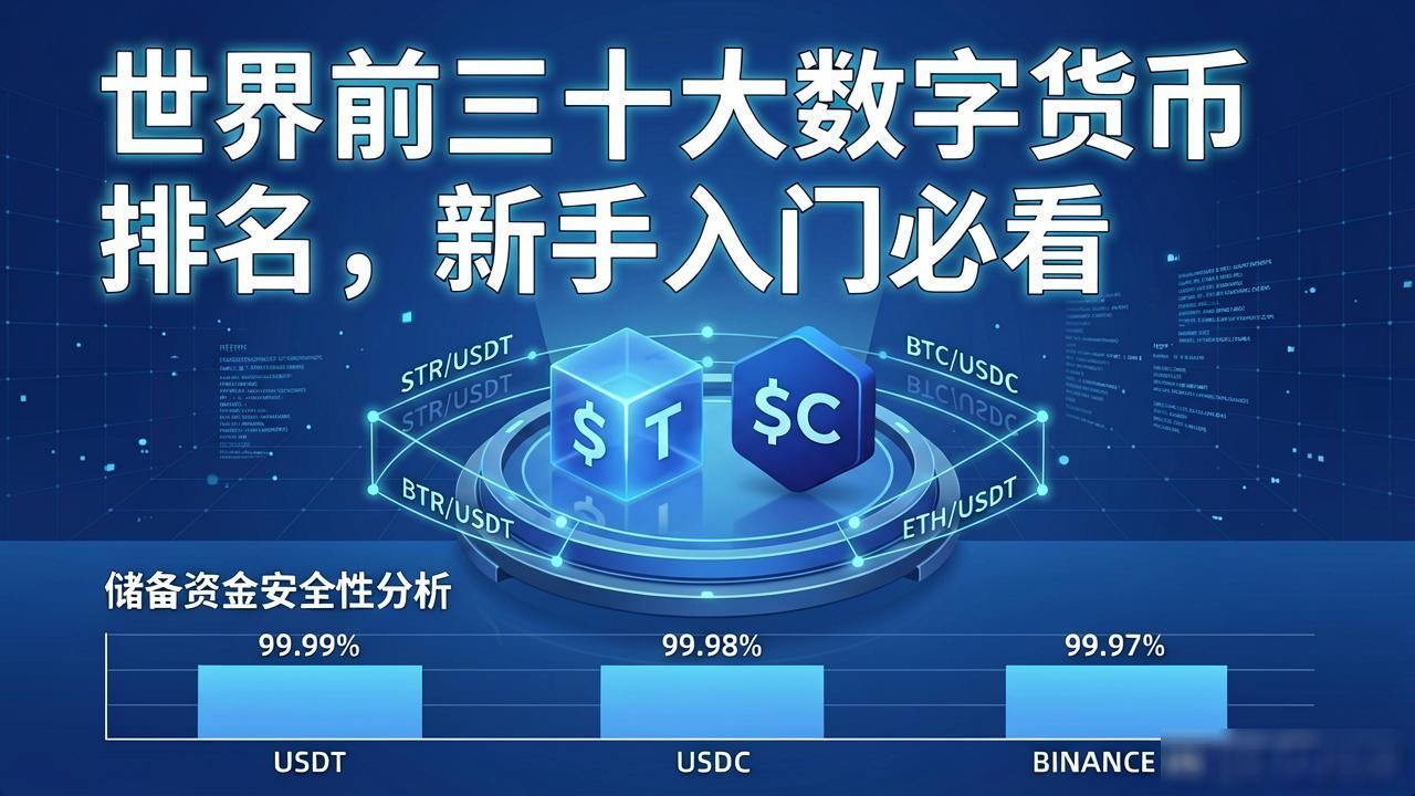 世界前三十大数字货币排名,新手入门必看