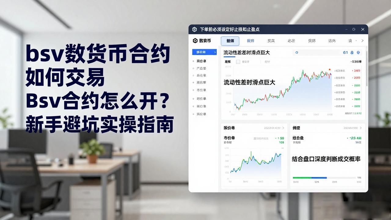 bsv数字货币合约如何交易 Bsv合约怎么开?新手避坑实操指南