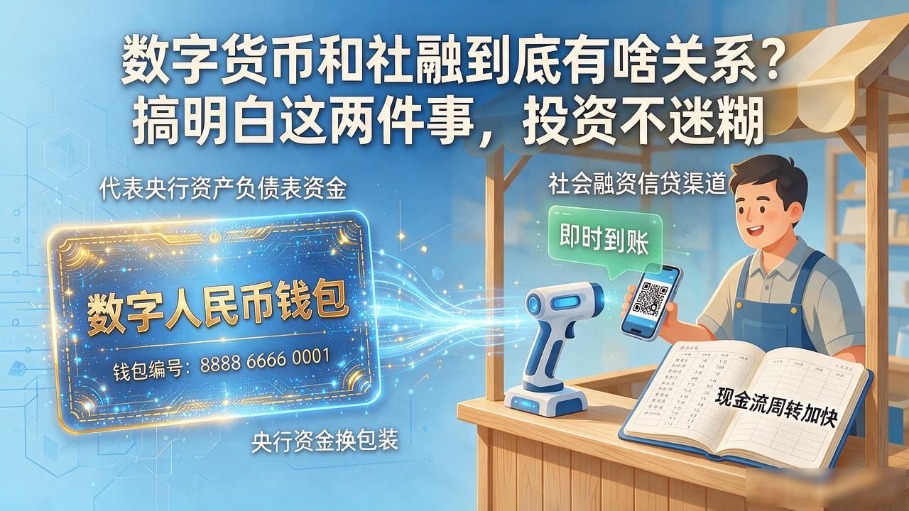 数字货币和社融到底有啥关系?搞明白这两件事,投资不迷糊