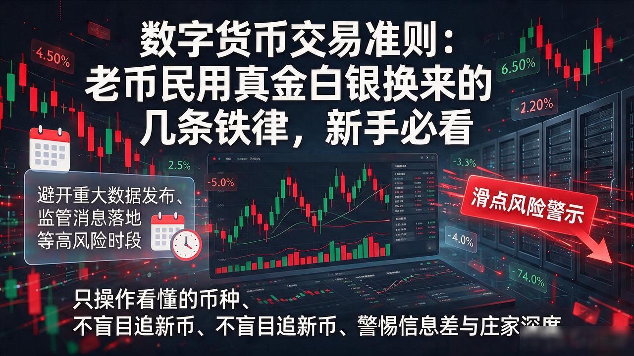 数字货币交易准则：老币民用真金白银换来的几条铁律，新手必看
