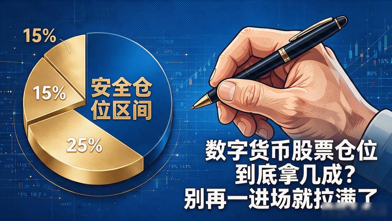 数字货币股票仓位到底拿几成？别再一进场就拉满了