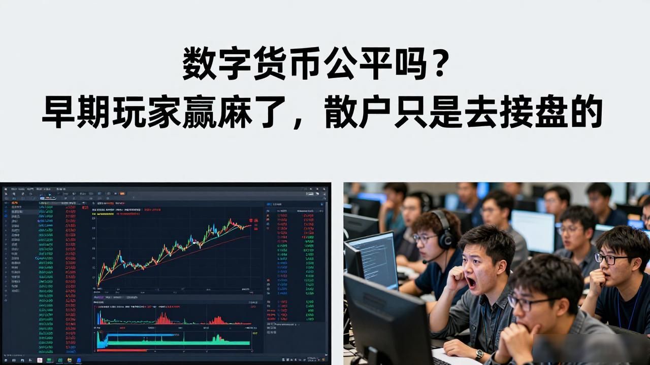 数字货币公平吗？早期玩家赢麻了，散户只是去接盘的