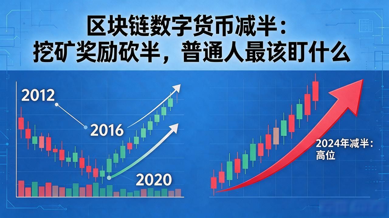 区块链数字货币减半：挖矿奖励砍半，普通人最该盯什么