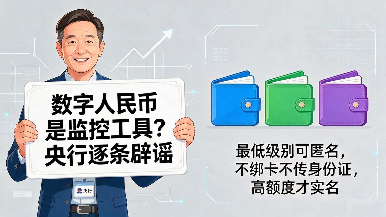数字人民币是监控工具？央行逐条辟谣，这些说法全是假的