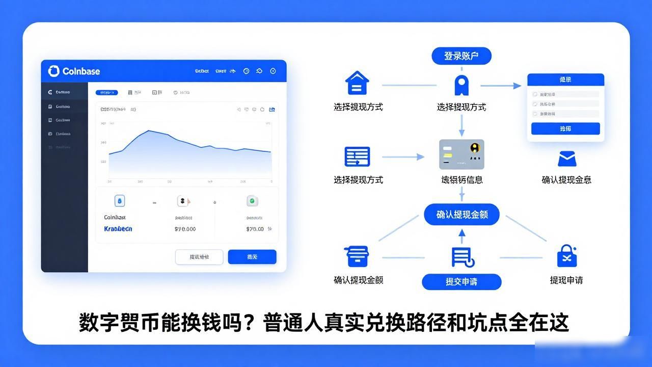 数字货币能换成钱吗？普通人真实兑换路径和坑点全在这
