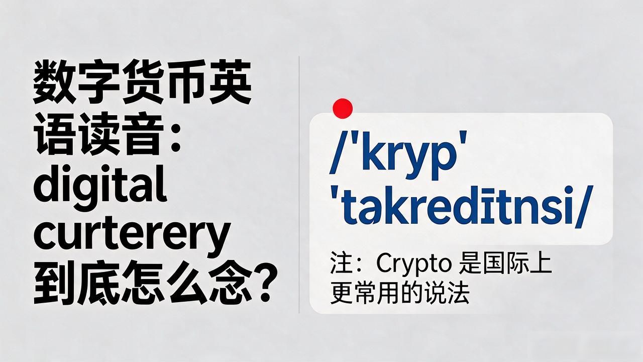 数字货币英语读音：digital currency到底怎么念