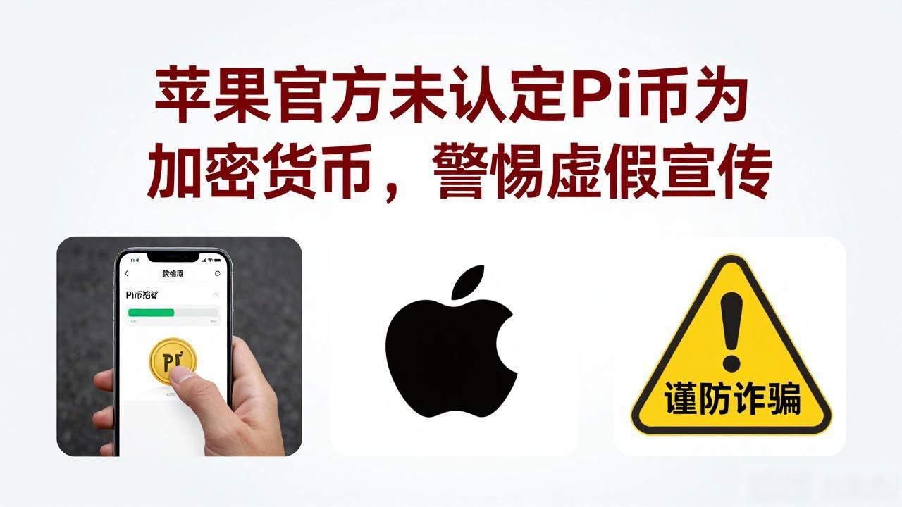 苹果官方未认定Pi币为加密货币，警惕虚假宣传