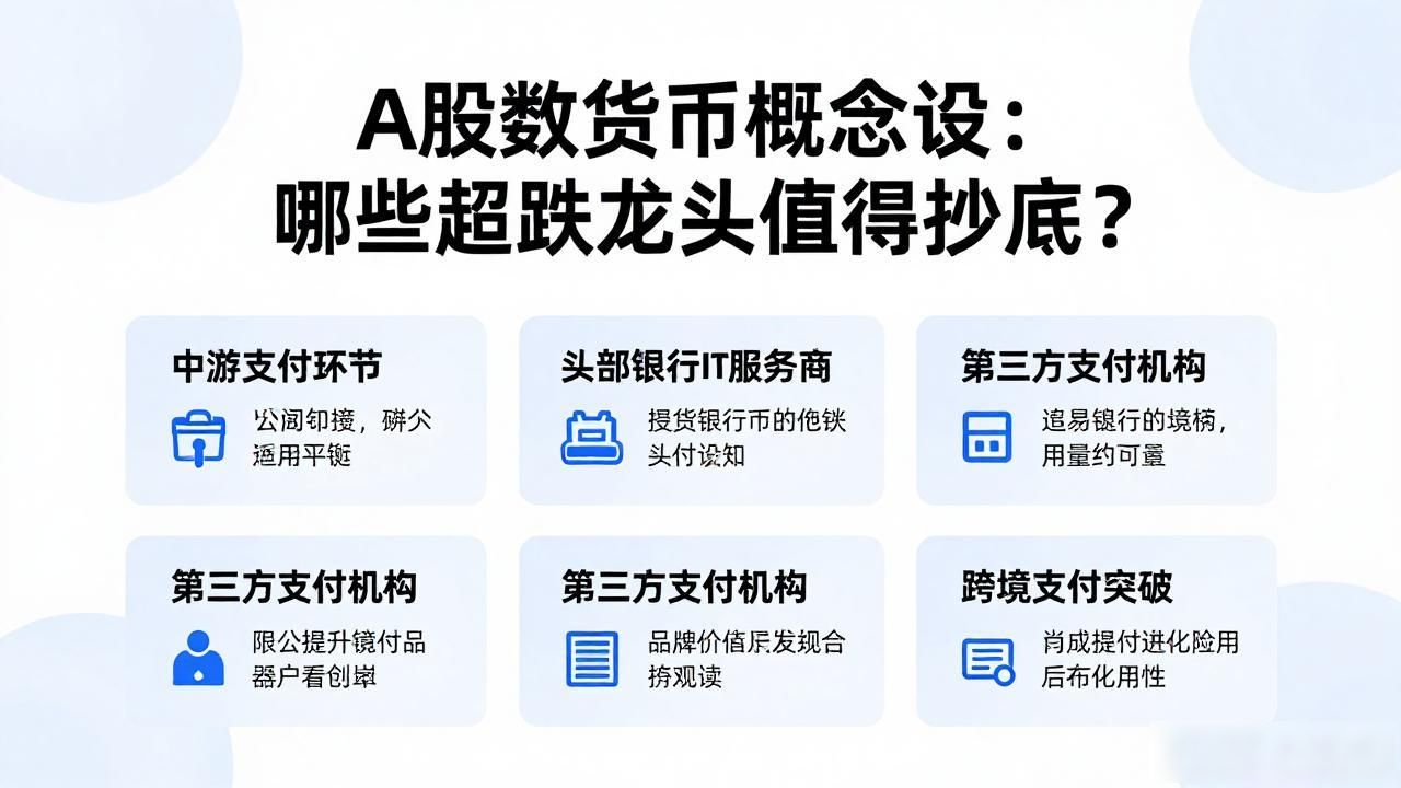 A股数字货币概念股：哪些超跌龙头值得抄底？
