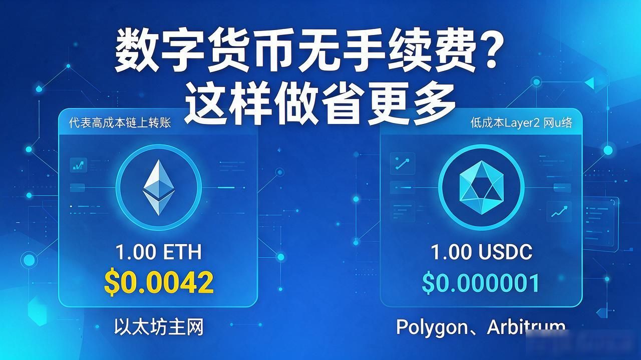 数字货币无手续费？这样做省更多