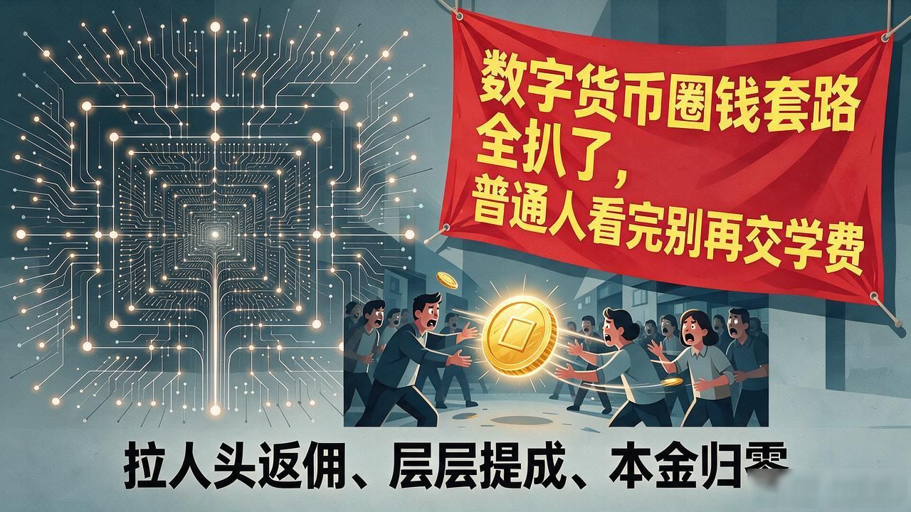 数字货币圈钱套路全扒了，普通人看完别再交学费