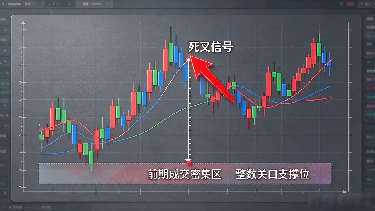 数字货币走势死叉出来了，我一般不当天动手，等一个确认信号