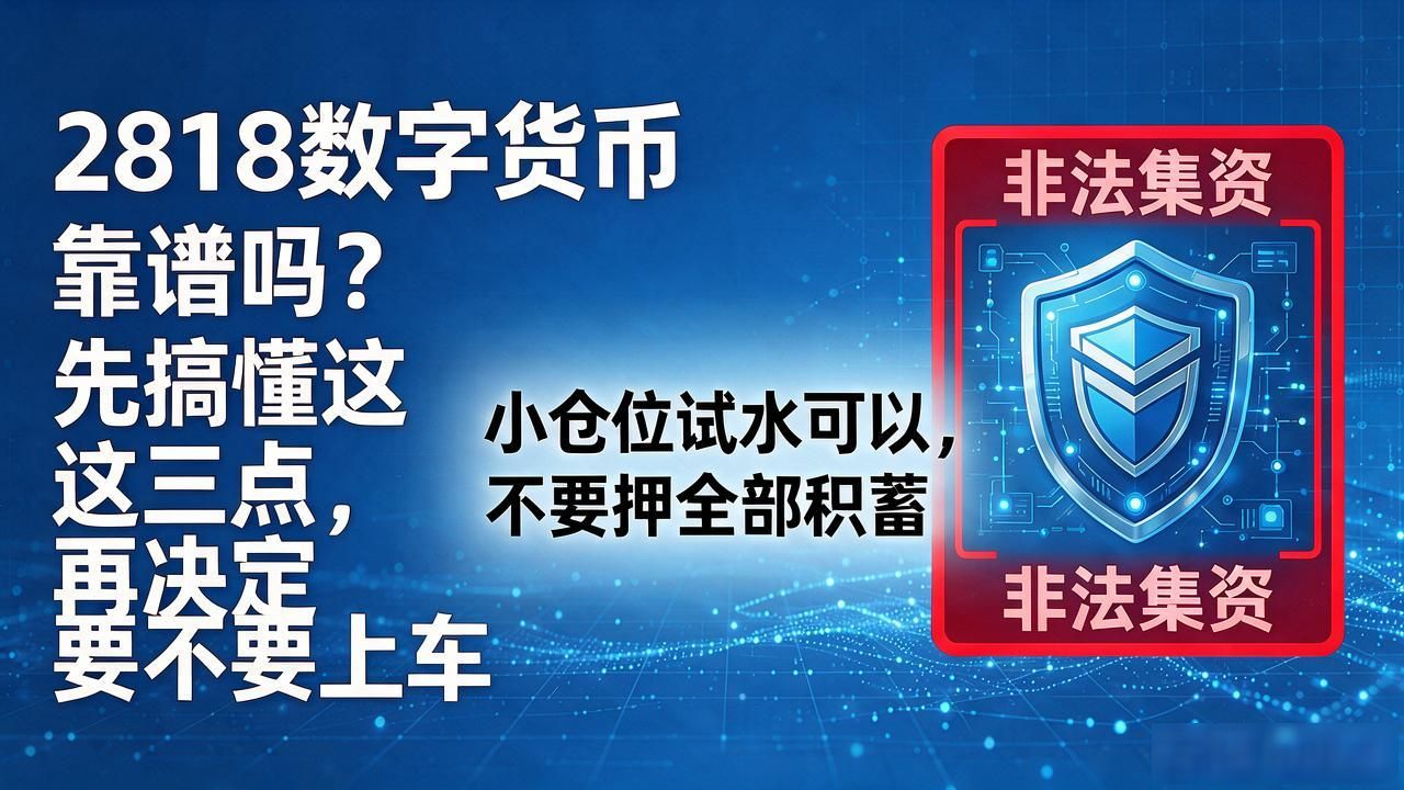 2818数字货币靠谱吗？先搞懂这三点，再决定要不要上车